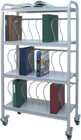 Winco Rolling Ring Binder Cart